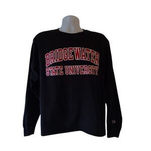 Champion Bridgewater State University men's black long-sleeve t-shirt size L